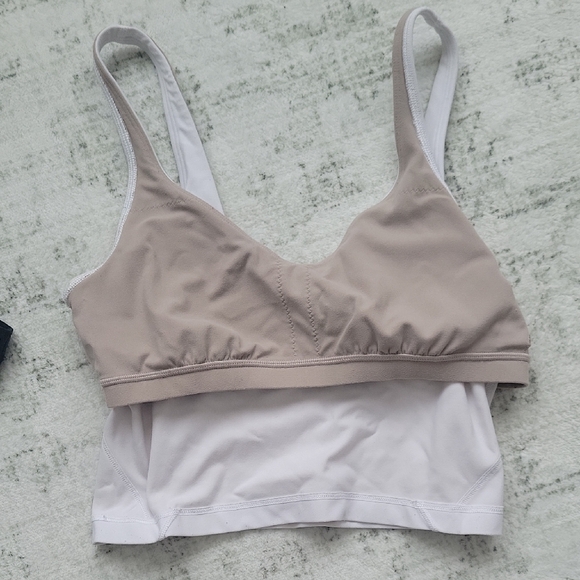 Lululemon Athletica White V-Neck Sports Bra - Picture 5 of 5